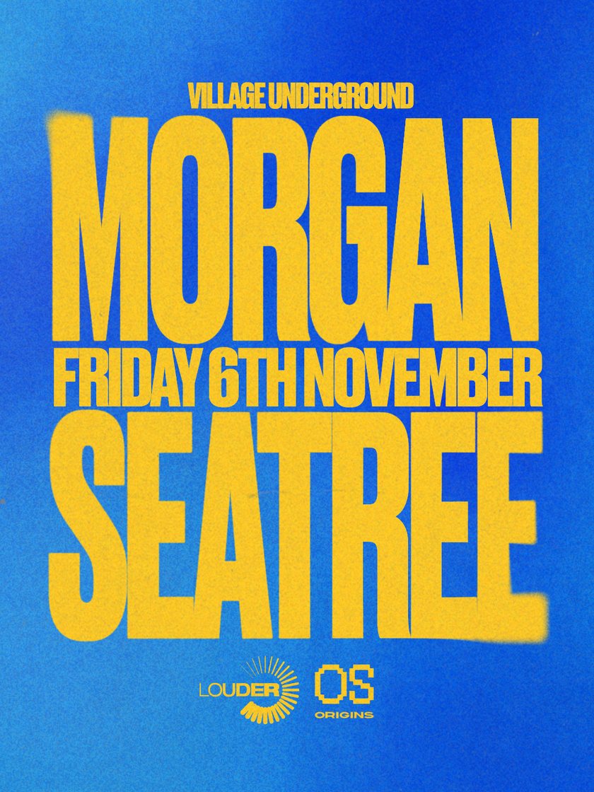 Morgan Seatree, Village Underground, Friday 6th November. Presented by Louder and Origins.